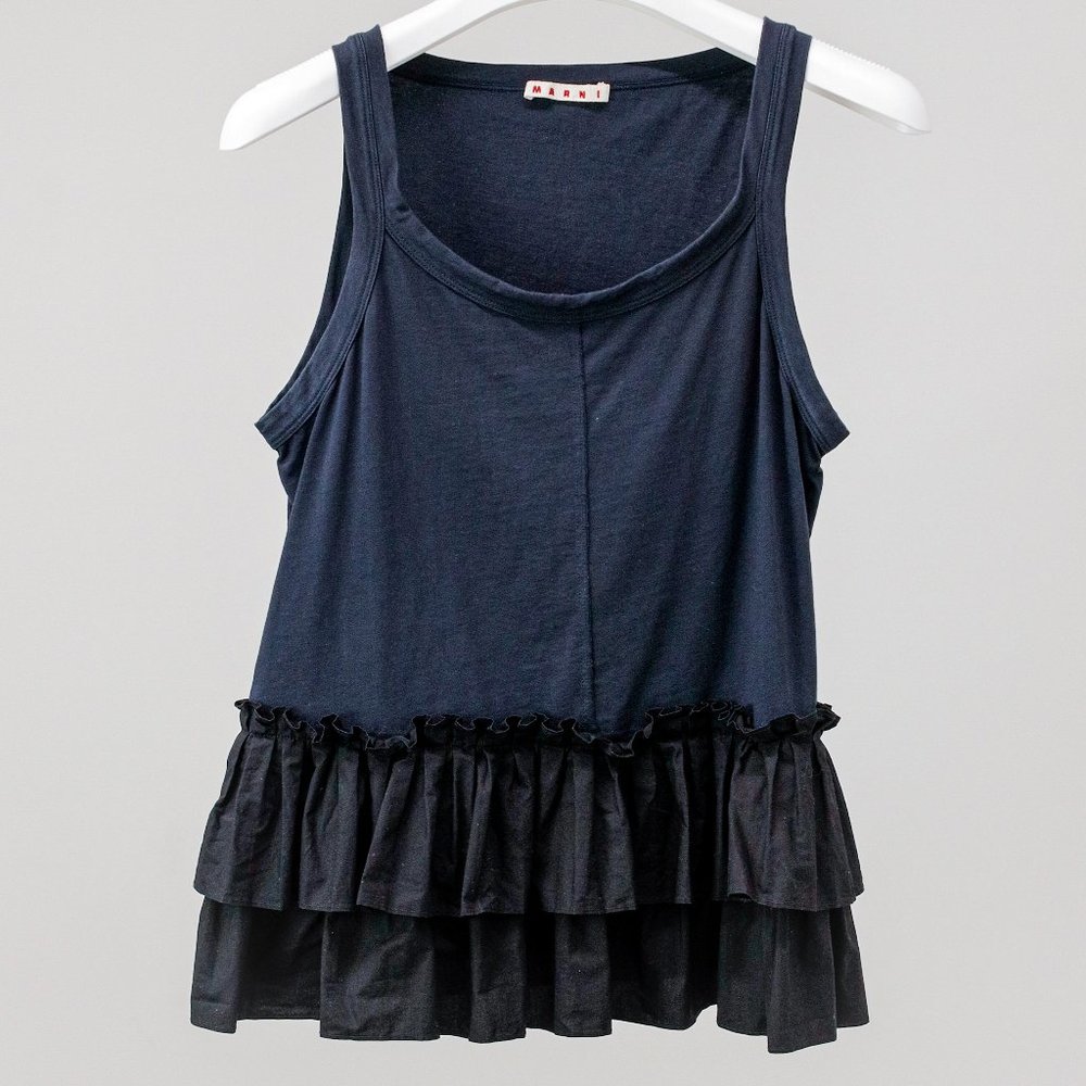Marni Ruffle Hem Tank - Picture 2 of 8